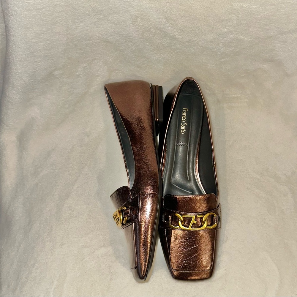 Franco Sarto Tiari Slip On loafer size 9 metallic - Picture 5 of 14
